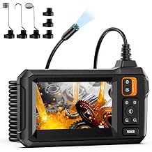 4.3'' HD Endoscope Inspection Camera, Waterproof IP67 Digital Endoscopic Inspection Camera Borescope with Light, 16.5 ft Flexible Cable, Industrial Inspection Tool for Automotive, Home & DIY Gadgets