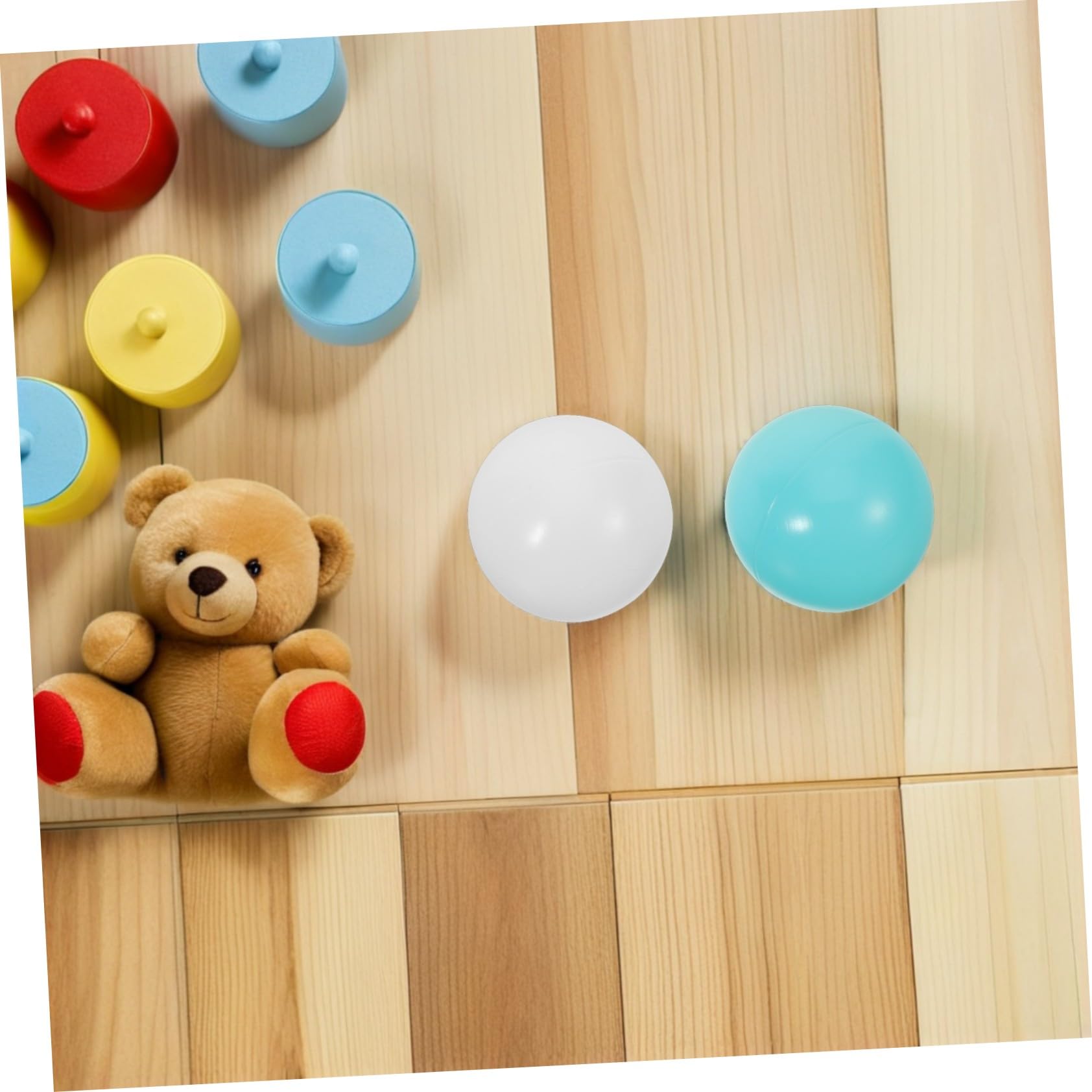 Bolas para Piscina Infantil 100 Piezas de Plástico Verde y Blanco