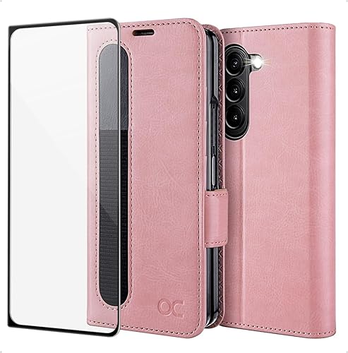 Miniatura 8 de OCASE Funda tipo cartera para Samsung Galaxy Z Fold 5 5G con soporte para S Pen (versión actualizada) de piel sintética, ranuras para tarjetas,