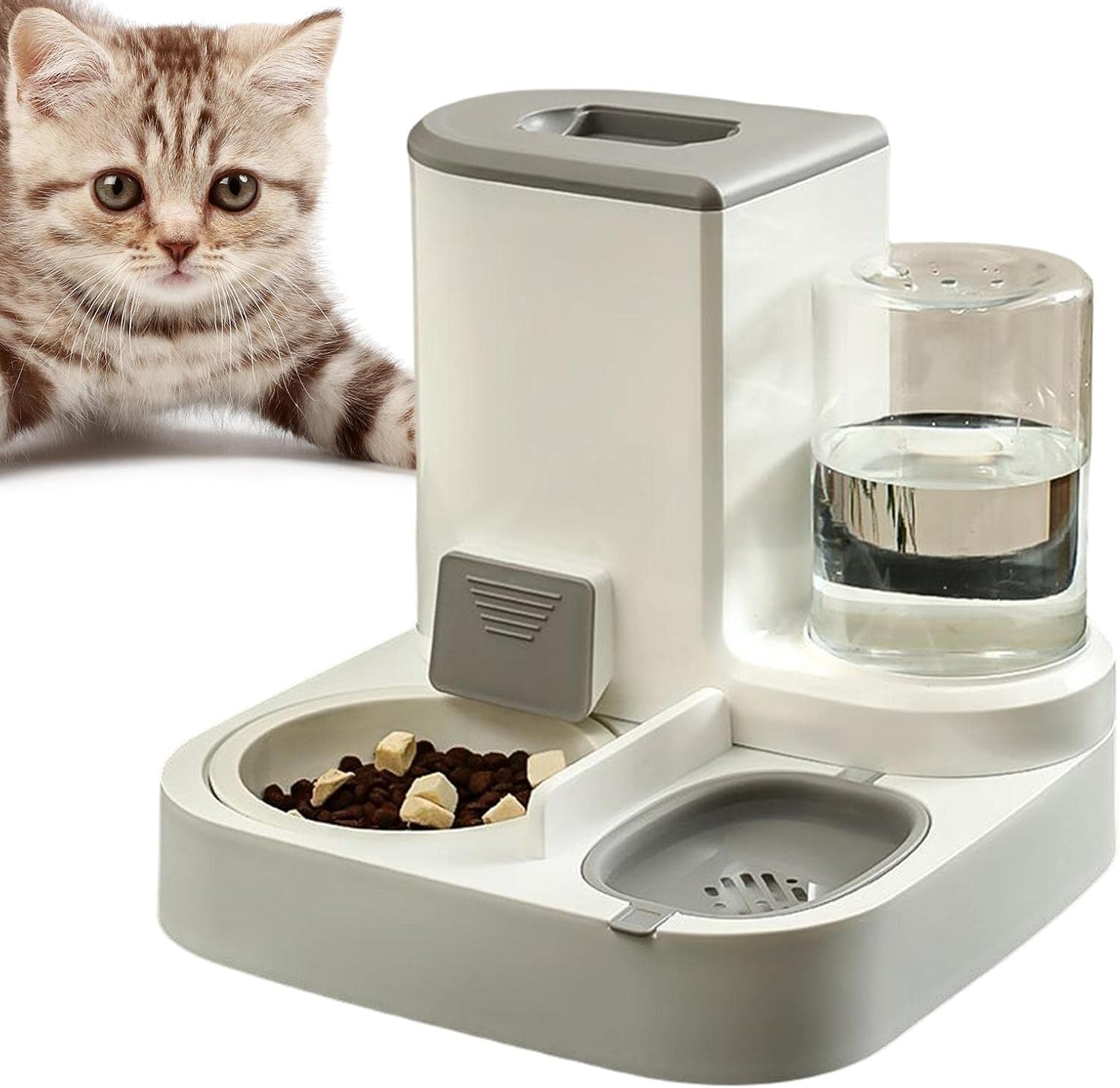 Pet Supplies 2 in 1 Pet Feeder and Waterer Cat Food and Water Bowl