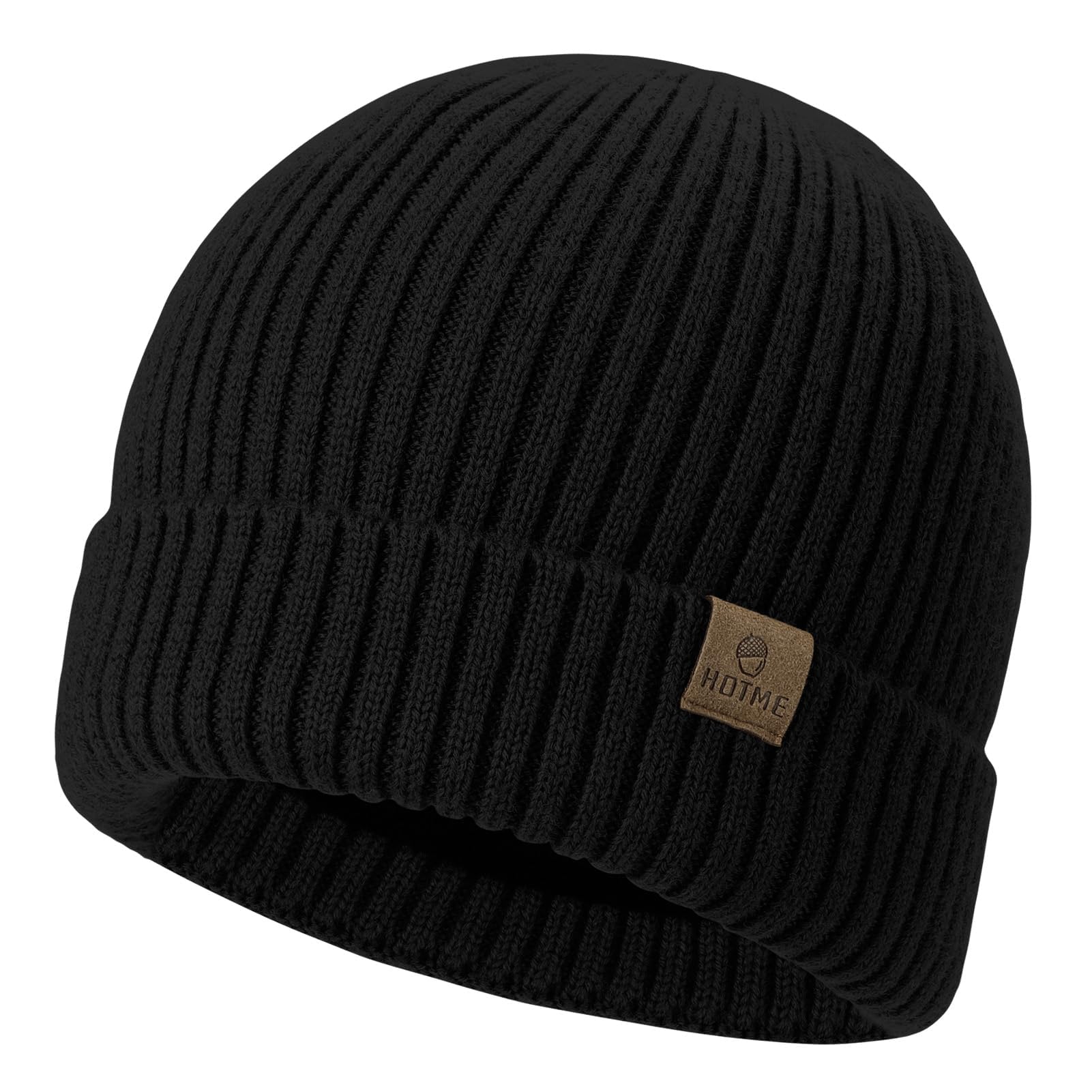 Merino Wool Beanie Fleece Lined Oversized Unisex Winter Knit Hat Classic Oversize Beanies | Relaxed Fit & Effortless Style | JJ Hat  main image 3