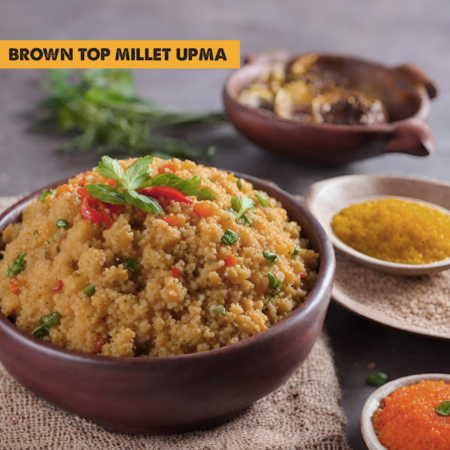 Desi Nutri Brown Top Millet Grains | Millets | Natural Grains | Andu Korralu | Korale | Choti Kangni | Brown Top Millet - 500 gms, Pack of 1