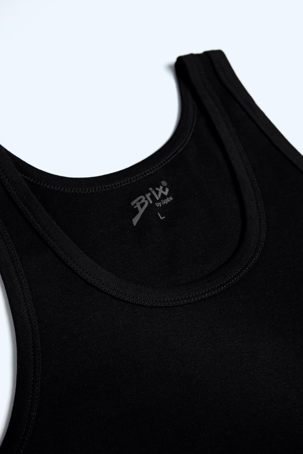 Brix Men's Tank Top Undershirts - 100% Cotton Slim FIT Multipack Tagless Shirts. - Image 5