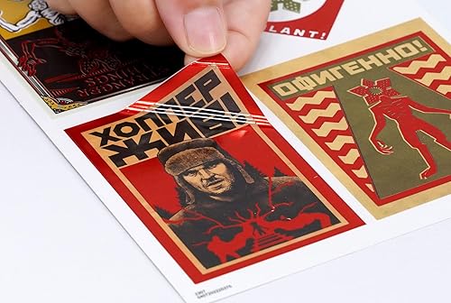 Miniatura 2 de Netflix Stranger Things Season 4 Calcomanías para dispositivos con papel de aluminio (paquete de 23)