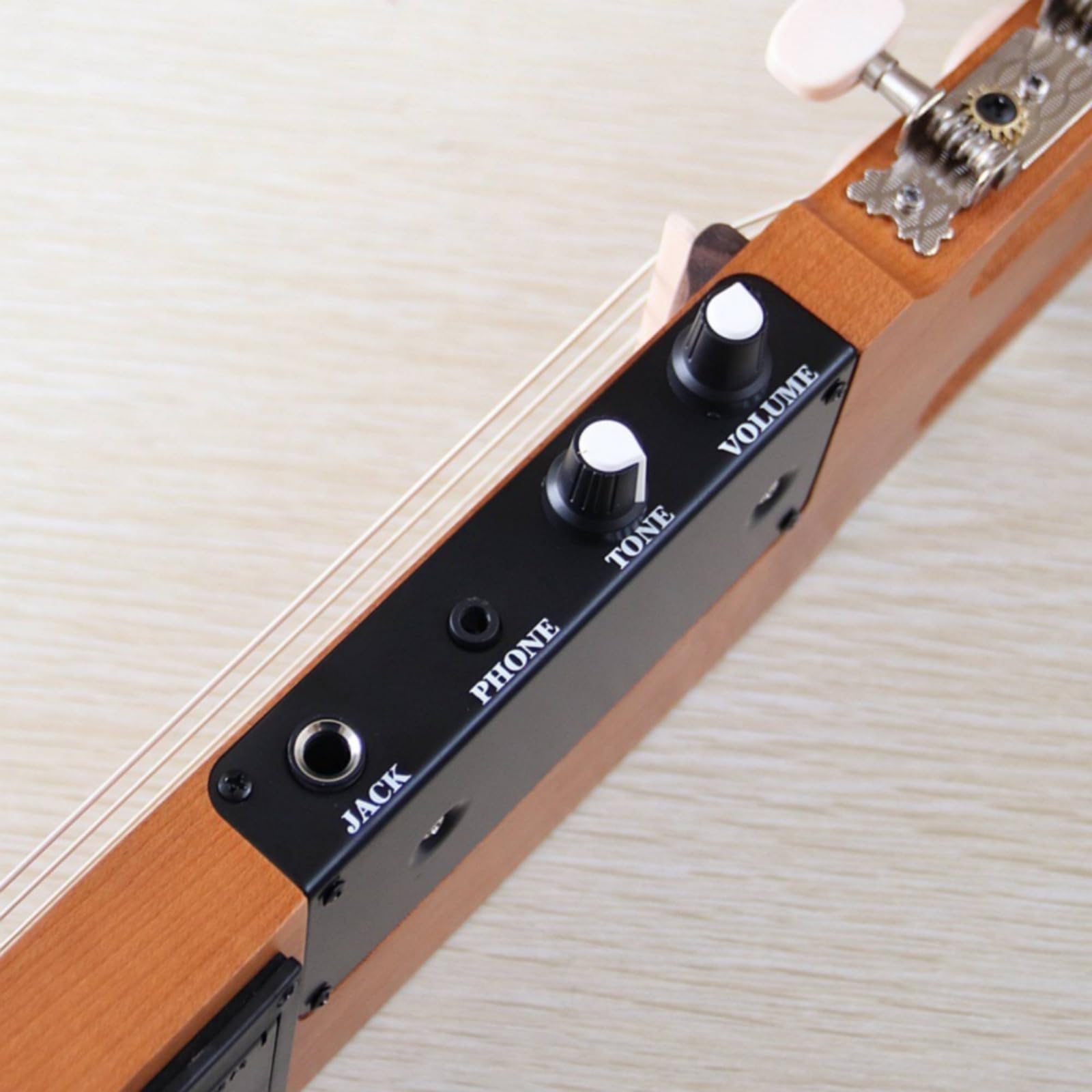predolo Faltgitarre faltbar silent guitar kompakt kopflos Gitarre für Gitarrenschüler, Musiker