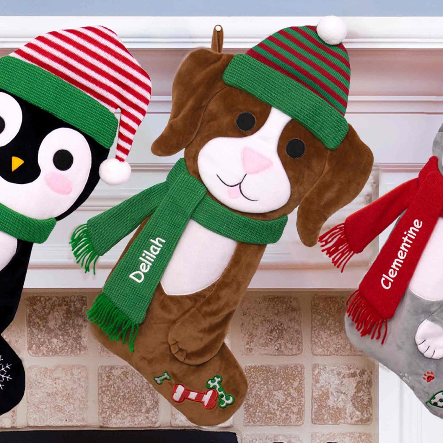 DIBSIES Personalized Cozy Companions Christmas Stocking (Dog)