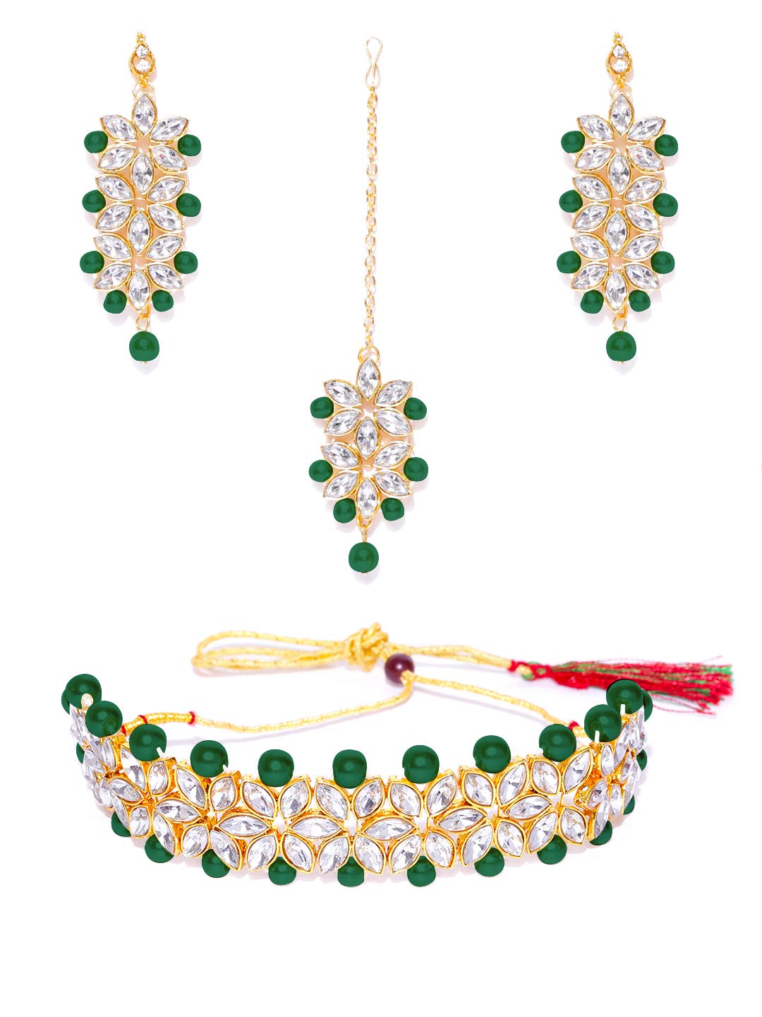 Jewels Galaxy Luxuria Gold Plated White Pearl Necklace Set (Style 7) (CT-NC-44155) (B085TNLNTR) Amazon Price History, Amazon Price Tracker