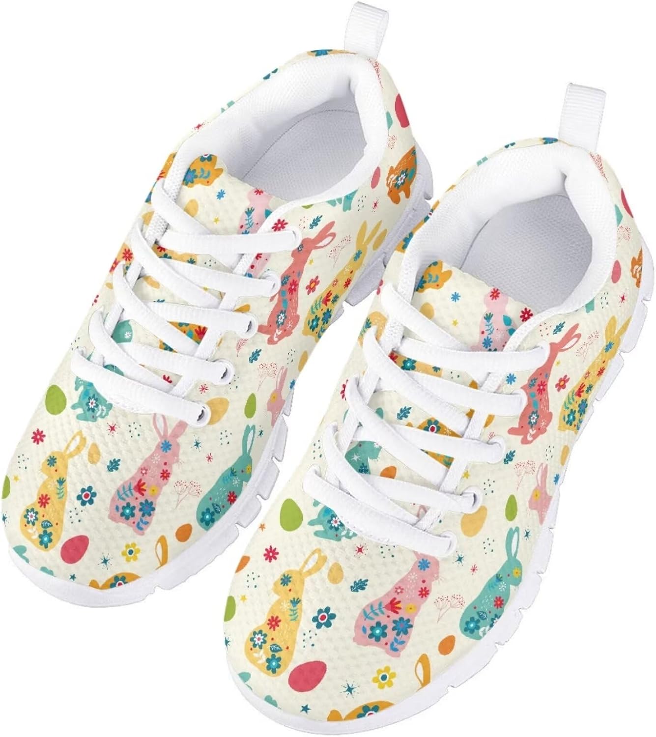 Modysero Girls Athletic Sneaker Lightweight Lace Up Tennis Shoes for Girls Park Outdoor Jogging Walking Running Shoes