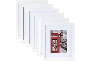 PEALSN Picture Frames 11x14 Set of 6 - Display White Frames for...