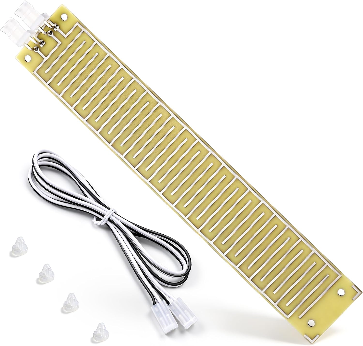 Water Leak Sensor Compatible with FloodStop Leak Detector, Flood Sensor with 3.3ft Wired and 4 Mounting Clips, Auto Shut-Off Trigger for Washing Machine, Toilet, Dishwasher Water Heater