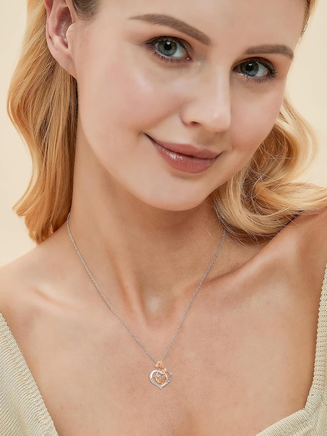 Love Heart Necklace for Women 925 Sterling Silver Pendant Necklace Heart Jewelry for Women Graduation Birthday Christmas Celebrate Congratulation Gift - Image 6