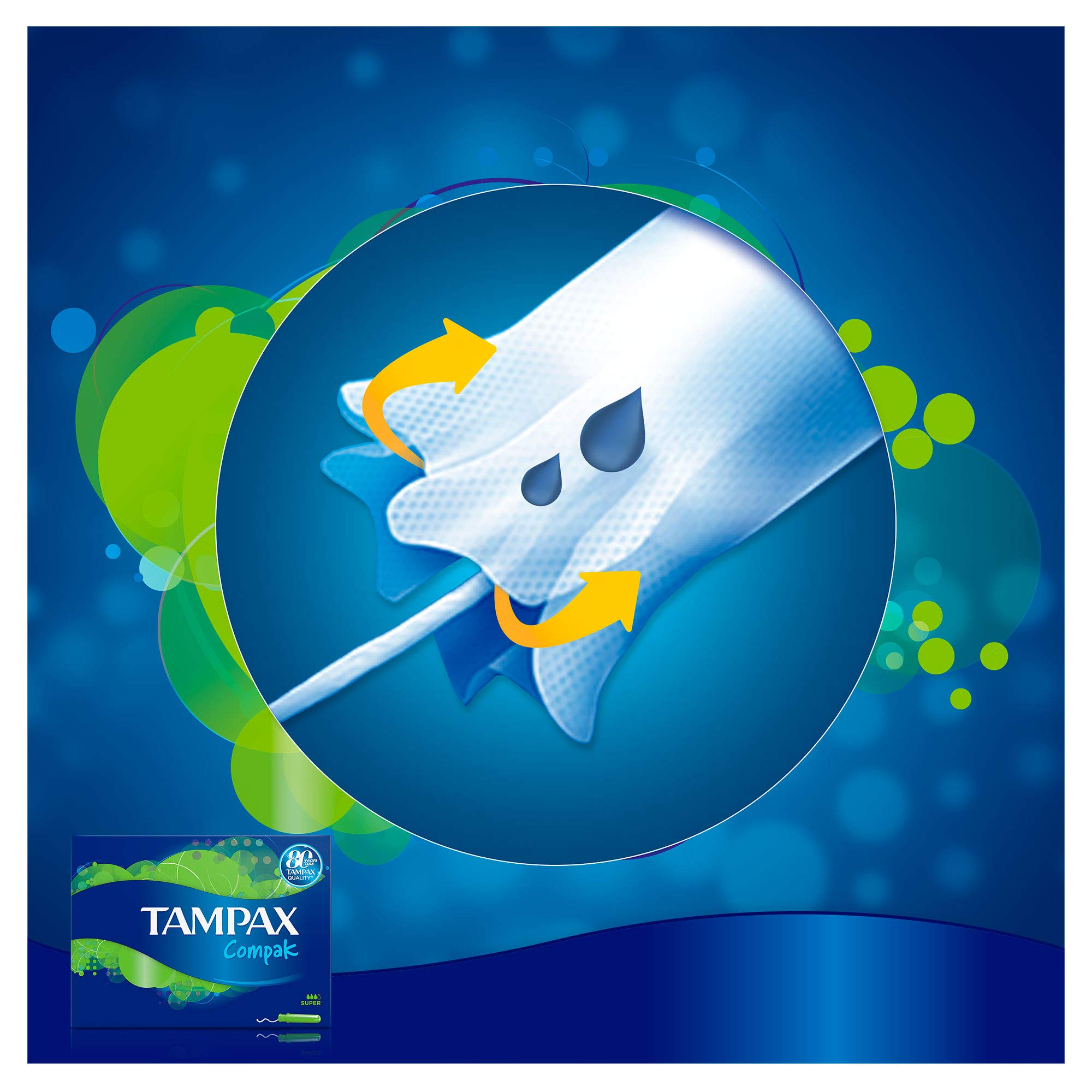 Tampax Compak Super tampony z aplikatorem, 16 sztuk