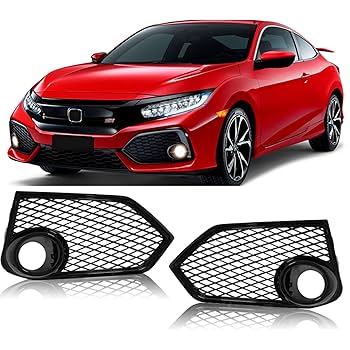 シビック fk7 フォグカバー シビック FK7 カーボン調 フォグランプカバー （FC1 FK8不適合