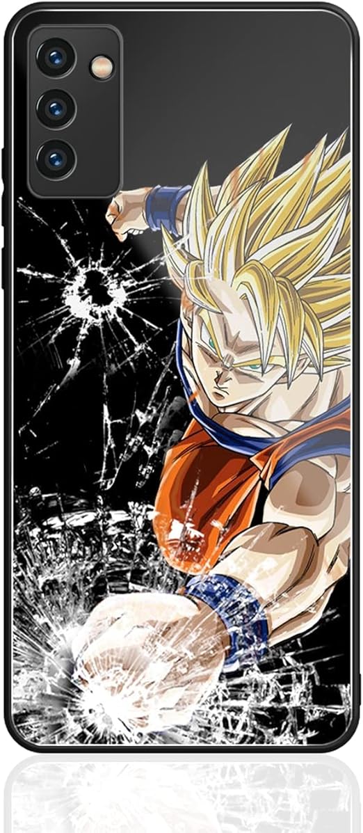Amazon Com Anime Manga Dragon Ball Z Super Saiyantheme Case For Samsuang S22 Comic Anti Fall Tempered Glass Case Hd Printed Phone Cover 33 Everything Else