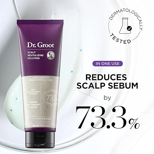 Miniatura 5 de Dr. Groot Set de champú y acondicionador espesante para la pérdida del cabello - Resultados clínicos con biotina y romero para adelgazamiento del