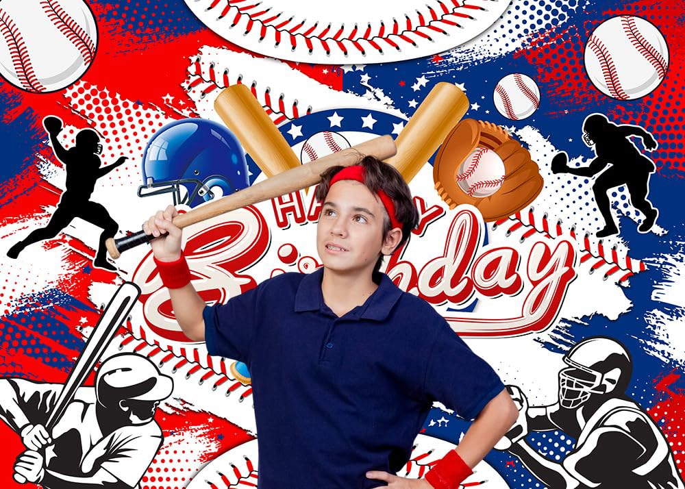 Decorazioni Per Feste Di Baseball Baseball Buon Compleanno Sfondo Banner Forniture Per Feste Di Compleanno Da Baseball Per Ragazzi Bambini Per Grande Festa Di Compleanno Da Baseball De