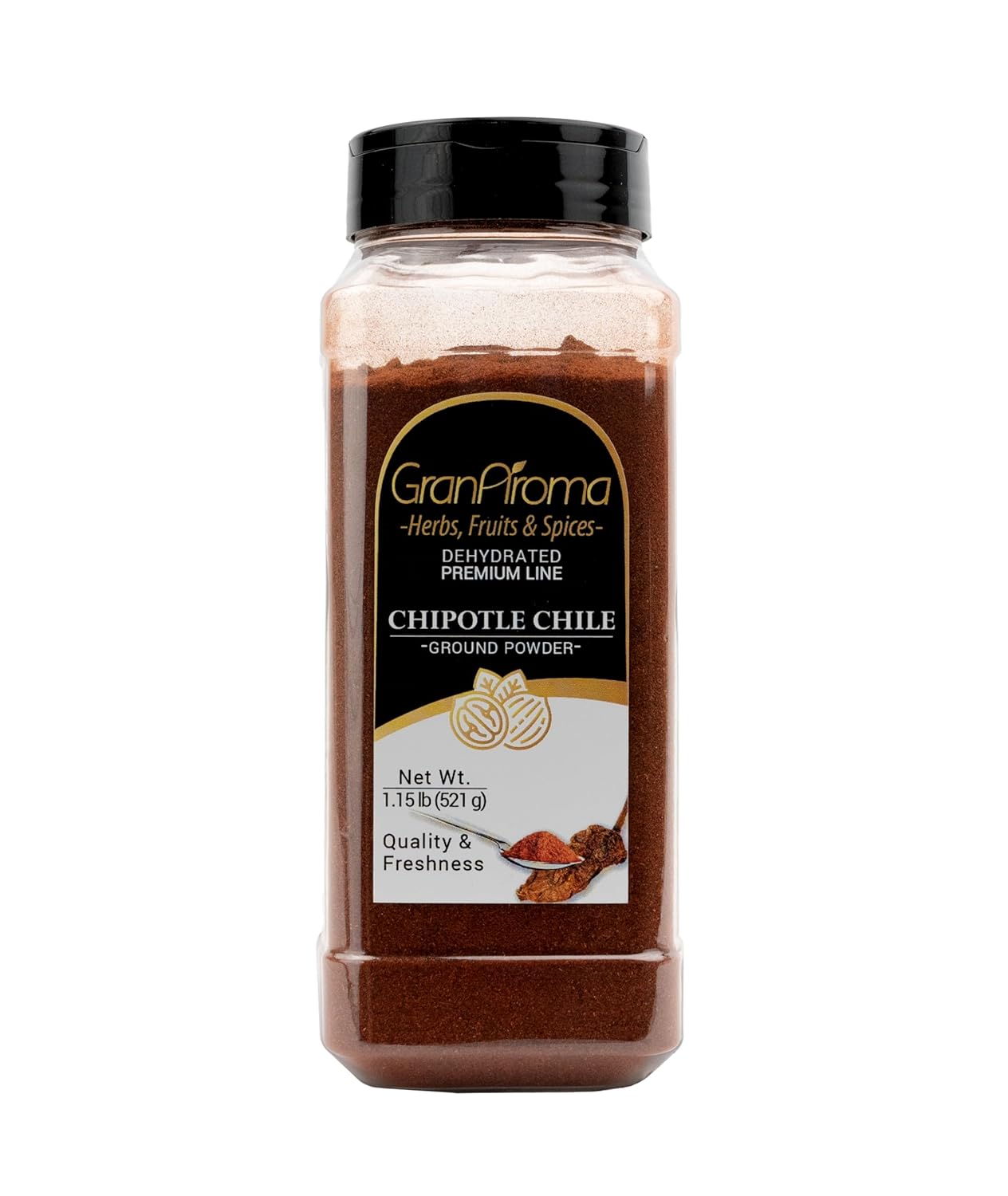 GranAroma Ground Chipotle Chile, Dry Rubs & Marinades, Tex-Mex Spice (1.15 Pound)
