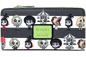 Loungefly Beetlejuice Chibi All Over Print Faux Leather Wallet