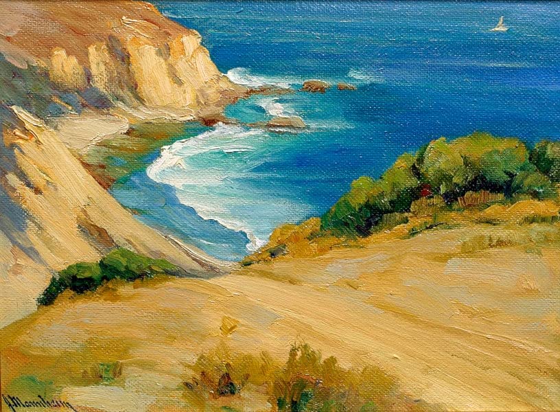 Tableau Irvine Cove Laguna Beach Impression Canvas Art Jean Mannheim Toile 60x90
