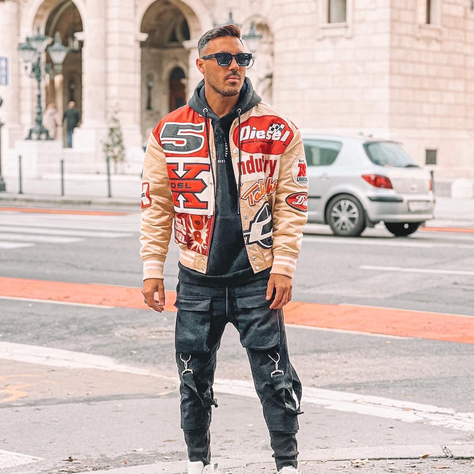 YAMEIZE Rettangolari Quadrati Occhiali da Sole-da Uomo Moda Rettangolari da Donna con Protezione UV400 Retrò Vintage Occhiali