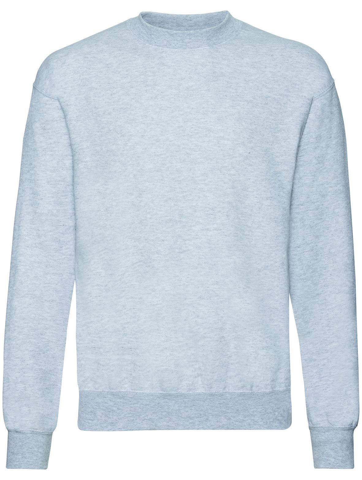 Fruit of the Loom Men's Set-in Sweat Sweatshirt, Grey (Heather Grey 123), XL