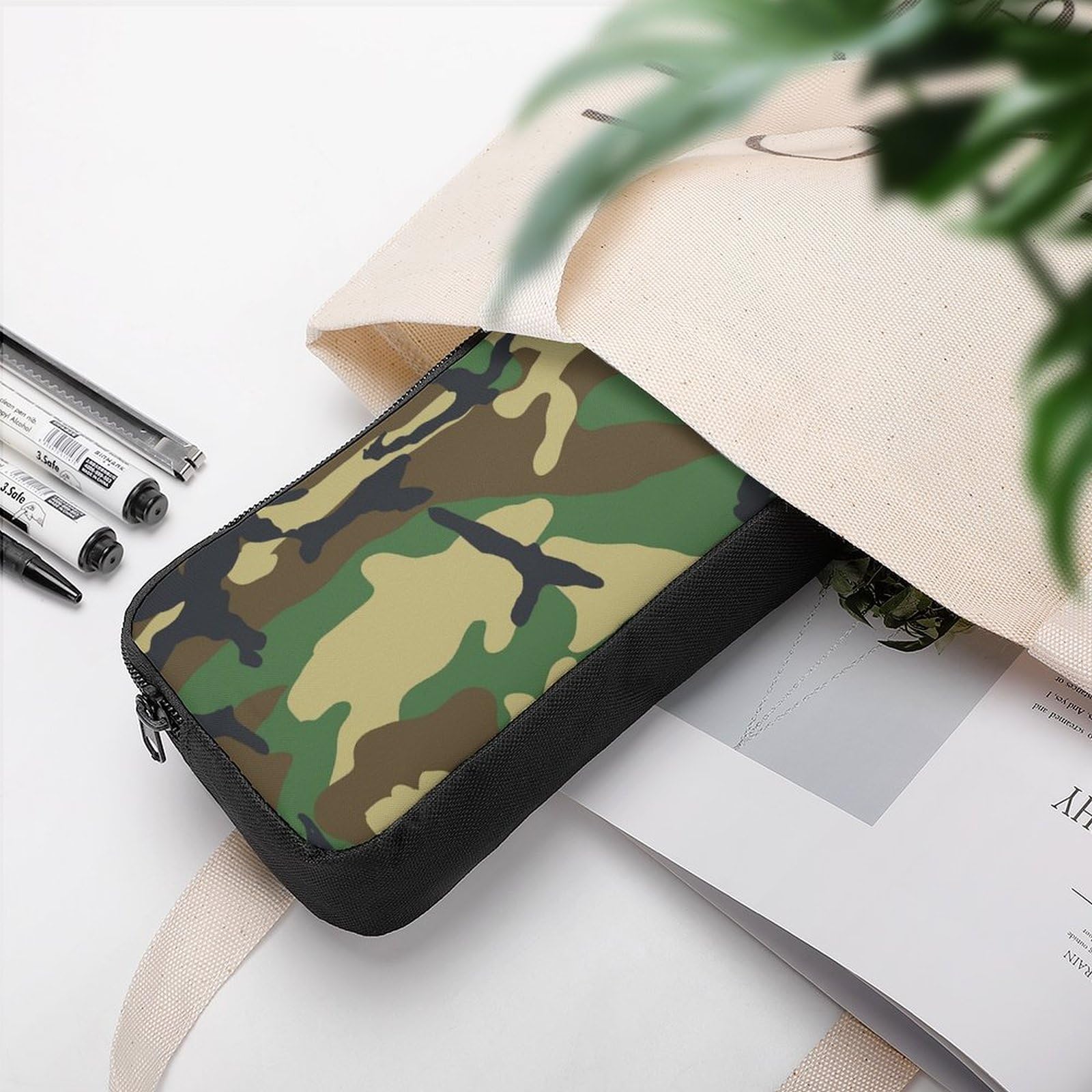 Amazon.co.jp: ペンケース 迷彩柄 カモフラージュ (5) ペンシルケース