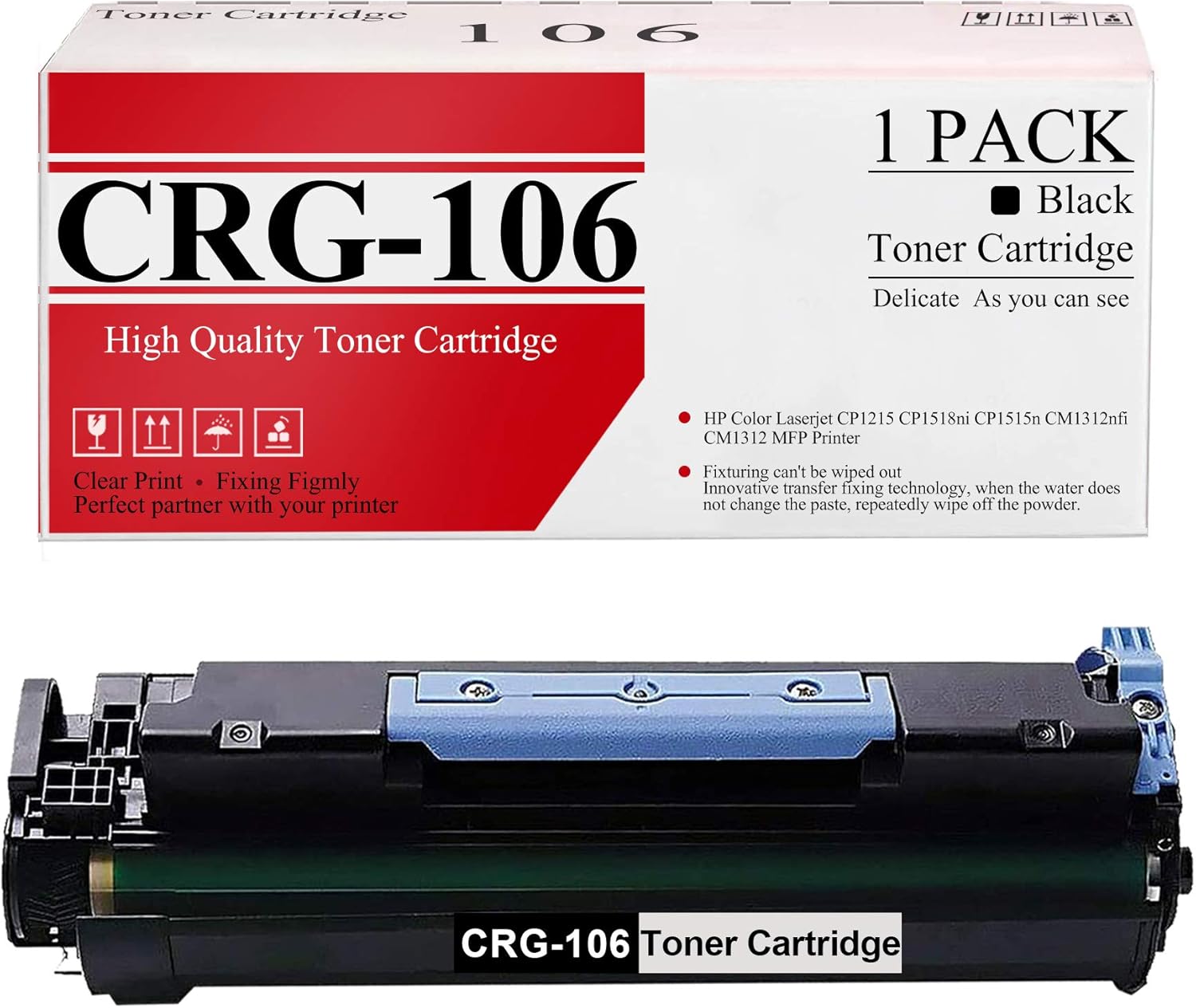 sela High Yield Cartridge 106 Toner ( 0264B001AA ) , Replacement for Canon imageCLASS MF6540 MF6590 MF6595 MF6595CX MF6530 MF6550 MF6560 6580 Series Printer Ink Cartridge ( 1Pack Black )