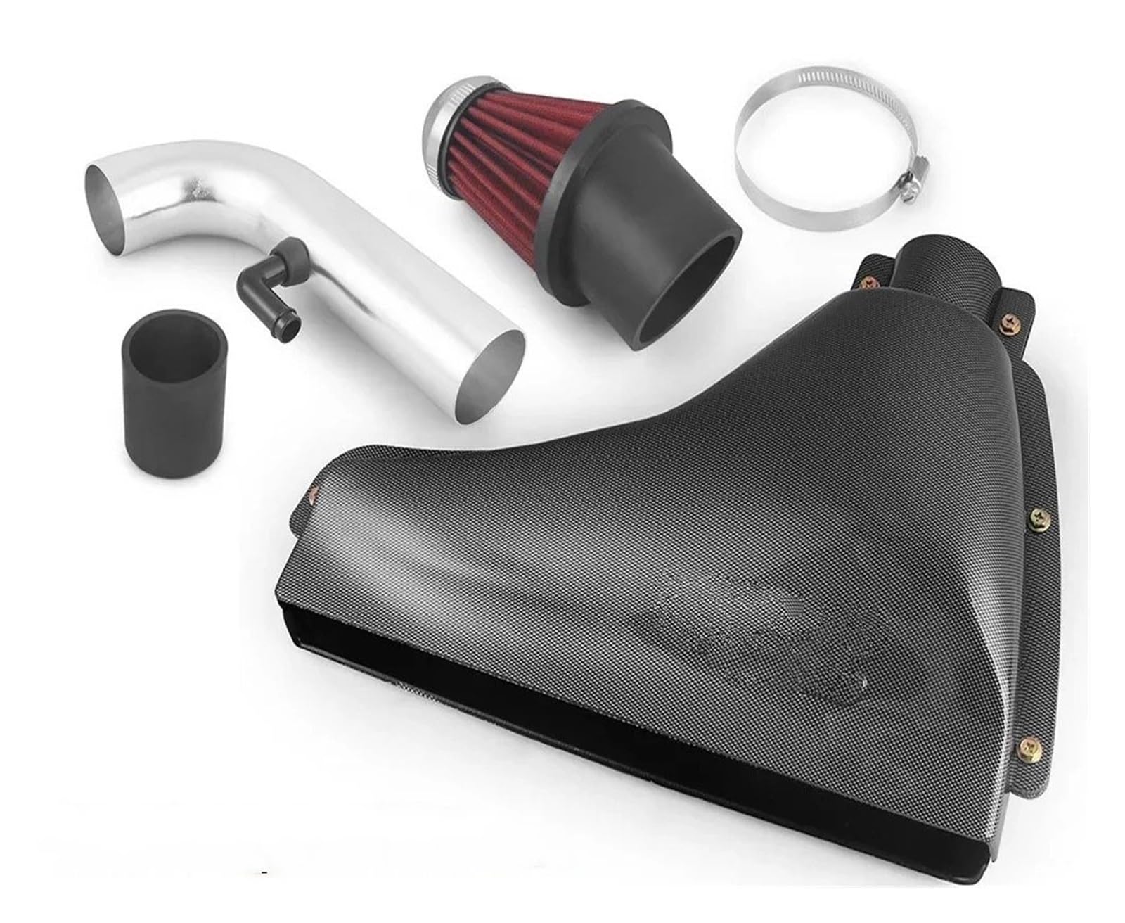 Prise D'air Filtre À Air Pour Voiture De Course, Système Boîte D'admission D'air Froid, Protection Thermique En Acier Pour Peugeot 106 206 306 VTS Tuyau D'admission D'air(C)