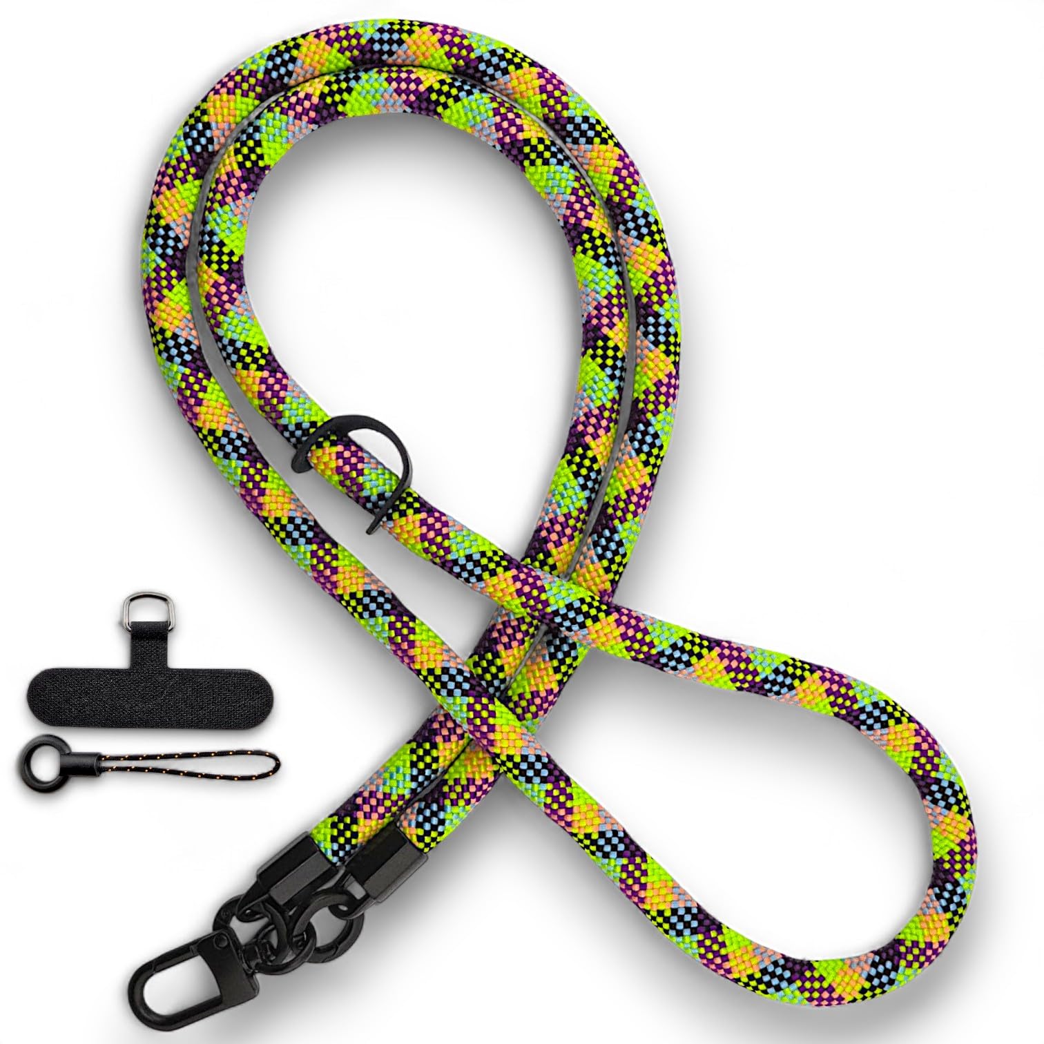 Ratask Unisex Multicolour Shoulder Lanyard Strap For Mobile Phones, Camera, Id Card Holder, Badge Holder,Body Strap Lanyard, Over The Shoulder Strap Lanyard, 10Mm Diameter, 45Cm Length (Multicolour)