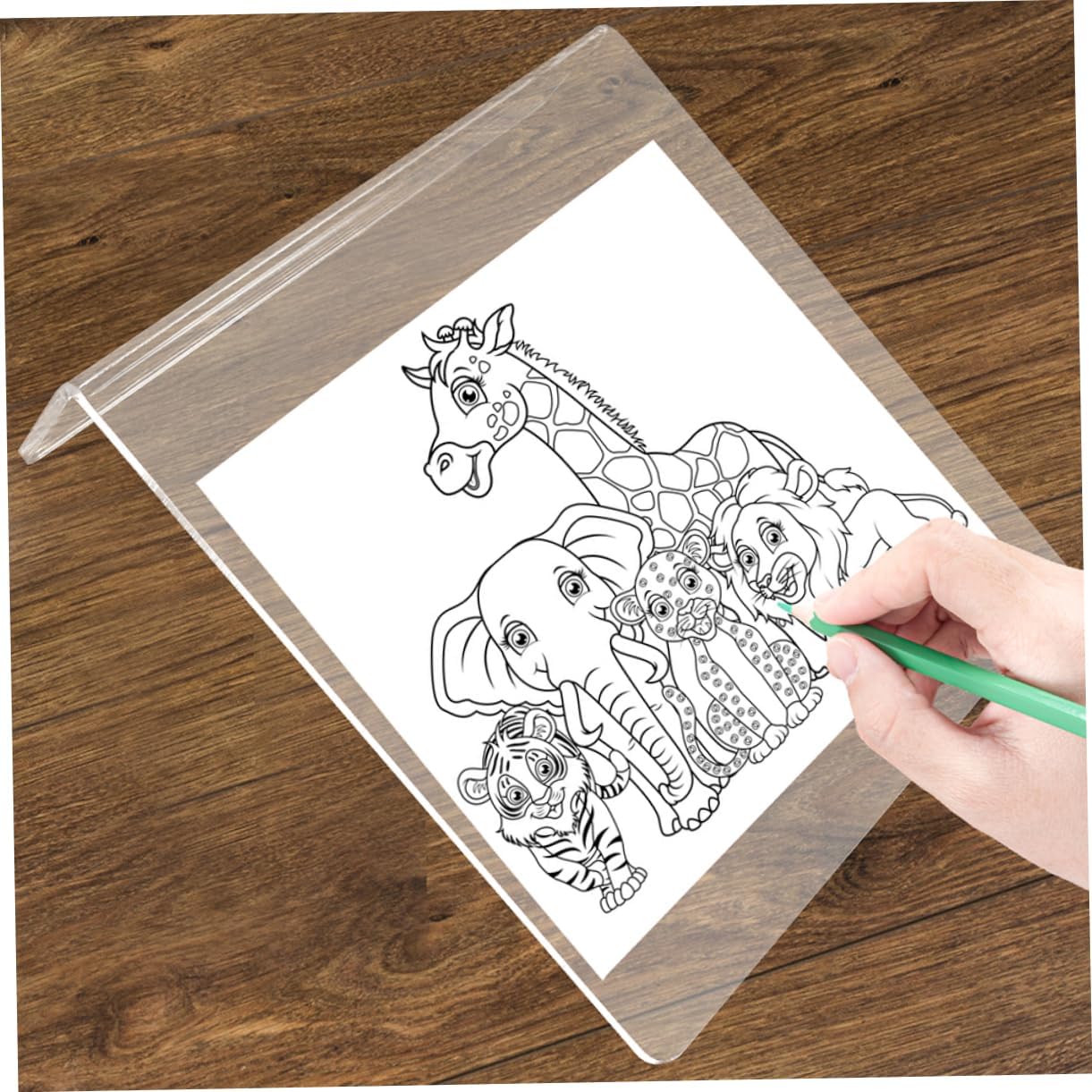 STOBOK Acrylic Desktop Easel for Artists Slanted Painting Board Anti-Stain Pad for Watercolor and Sketching for Home Creativity and Art Projects