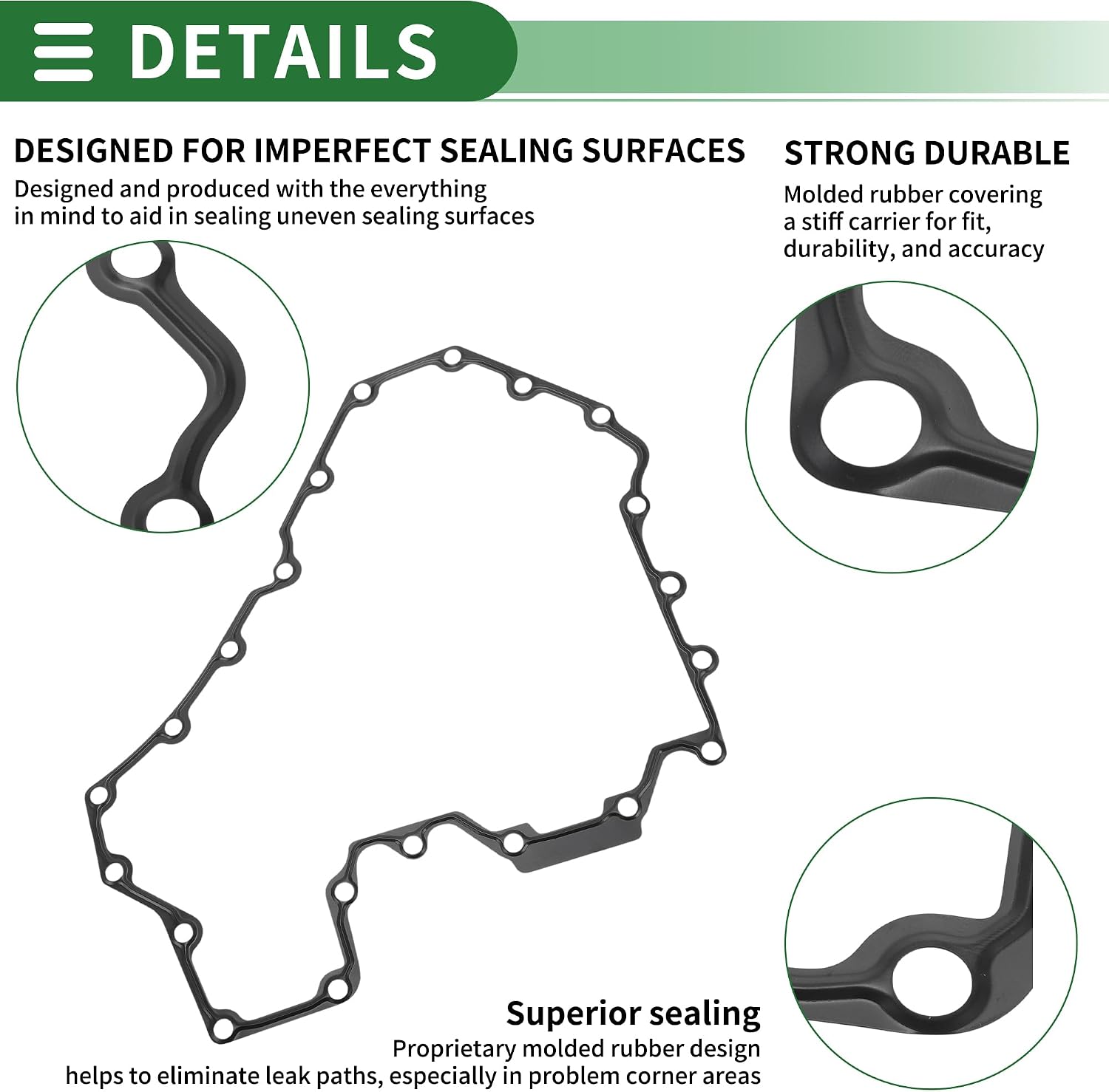 Car Oil Pan Gasket Car Transmission Oil Pan Gasket Engine Oil Pan Gasket Seal No.11137570705 for BMW 550i 2011-2016 for BMW 650i 2012-2018