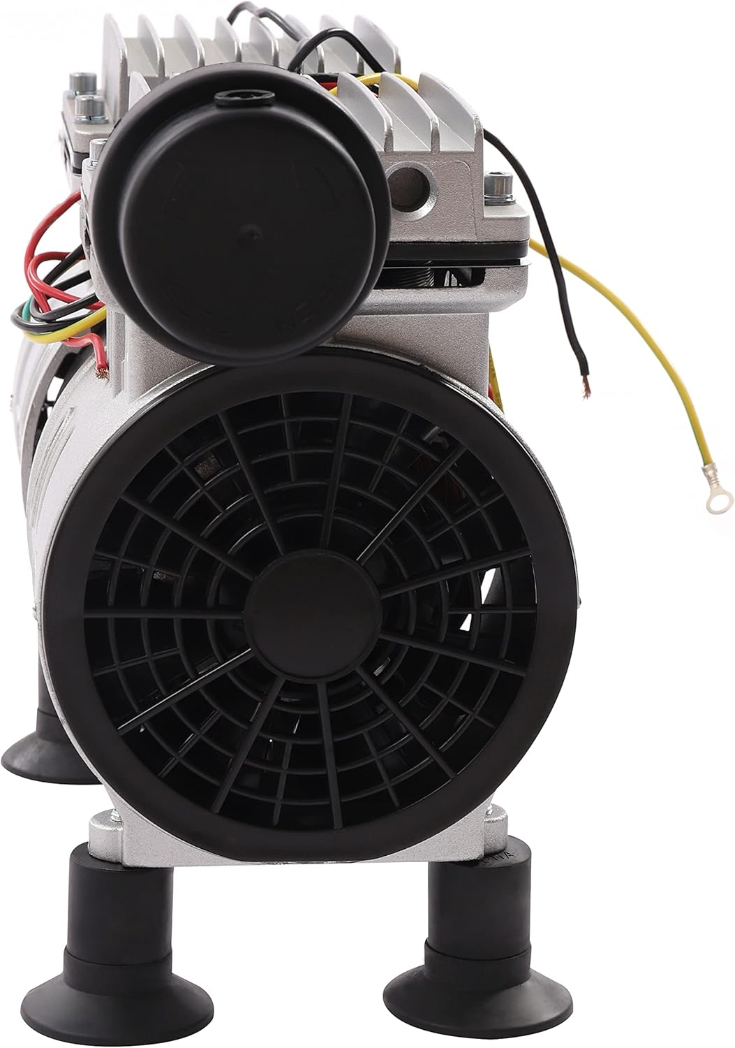 Aluminum 550W 24L Lab Diaphragm Vacuum Pump - Oilless Vacuum Pump with 95Kpa Vacuum & Air Filter 62dB Low Noise for Lab, Compressor Use