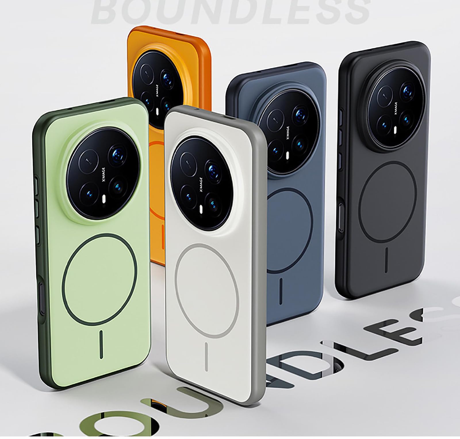 GIOPUEY Magnetische Handyhülle für Honor Magic 8 Pro Hülle, Case Kompatibel mit MagSafe, Matte PC Zurück + TPU Bumper Stoßfeste Schutzhülle - Green