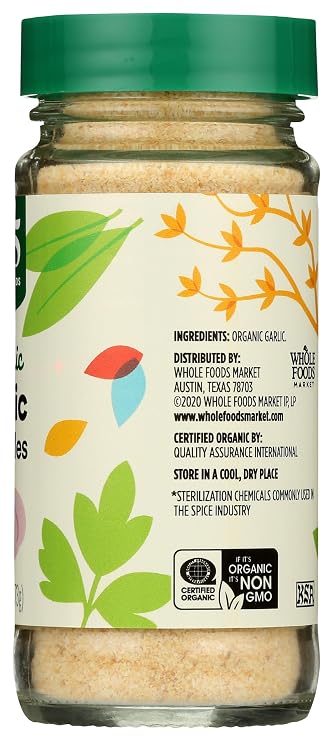 365 by Whole Foods Market, Organic Garlic Granules, 2.57 Ounce