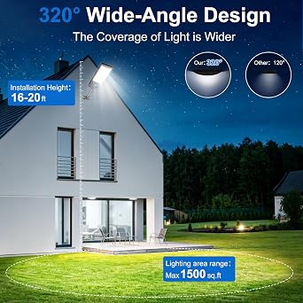 Street Solar Lights Outdoor - Heavy Duty 6500k LED Parking Lot Lights Commercial with Motion Sensor,4500mAh Dusk to Dawn Flood Light Waterproof IP66 for Yard, Garden, Parking Lot Security Lighting