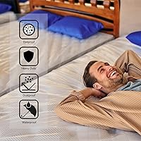 Vista 6 de Bolsas de colchón para mudanza y almacenamiento de 5 mil, tamaño individual, 1 paquete, funda protectora de colchón resistente e impermeable, bolsa