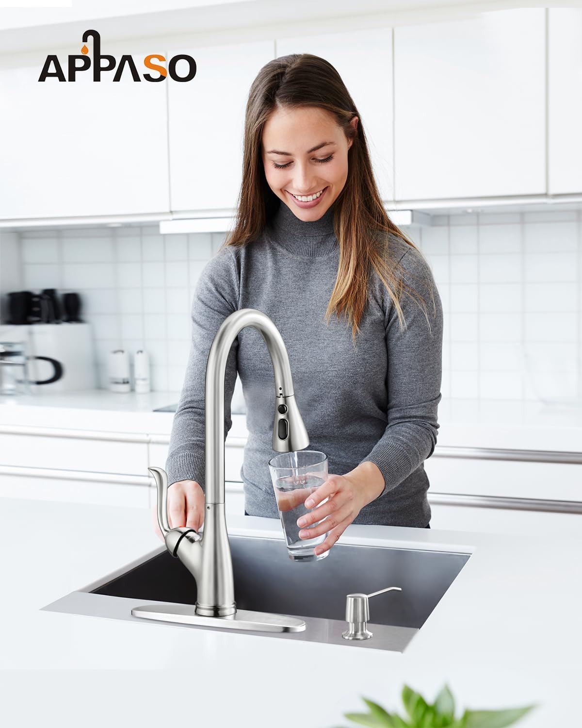 Included components of APPASO Kitchen Faucet