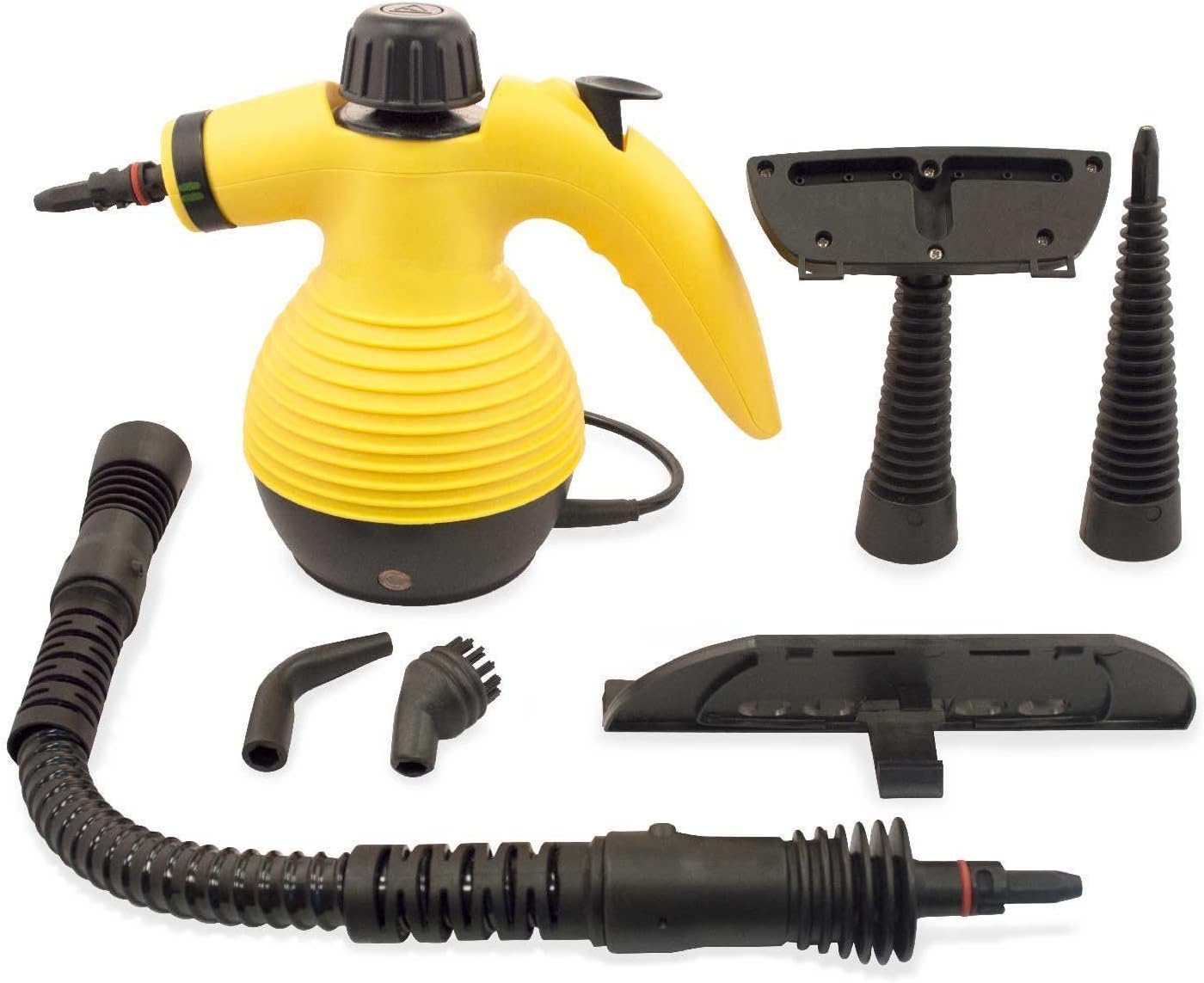Multi-Purpose Pressurized Steam Cleaning and Sanitizing System with Attachments - Great Handheld Steam Cleaner For Bed Bug Treatment - Degreasing, Clothing, Fabric, Garments, Indoors, Outdoor, Kitchen, Bathroom, Shower, Closet, Patio, Glass Cleaner, Garage and Car & Truck