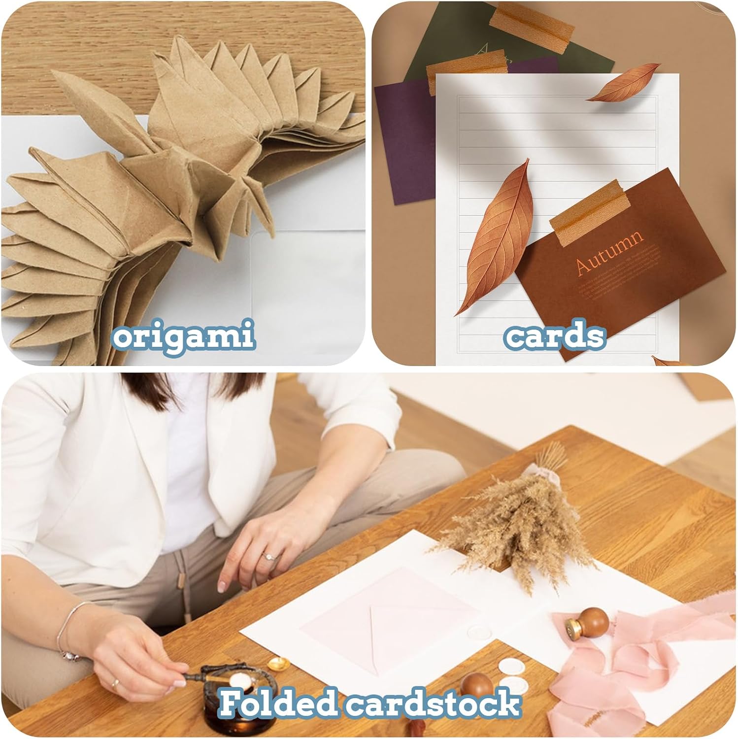 4 Pcs Bone Folders, Crease Makers Scoring Tool Creaser Set Folding Scoring Burnishing Crafting Scrapbooking Tool Plastic Bone Folder Paper Creaser for Paper Crafts, Bookbinding, Leather Craft