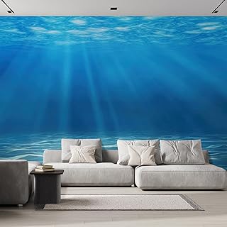 wall26 Wall Mural Blue Ocean Deep Sea Removable Self-Adhesive Large Wall...