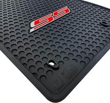 Lloyd Mats Custom-Fit All-Weather Rubber Floor Mats for Chevy Camaro 2010-2015 Red SS, Black