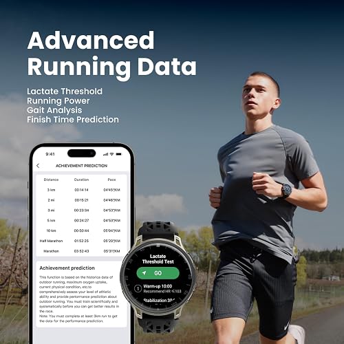 Amazfit Cheetah 2 Pro 48mm GPS Running Smartwatch, 1.32" AMOLED Display, Sapphire Glass, Ti Case, 32GB, 20 Days of Battery, 5 ATM, NFC, Flashlight, Offline Maps, 170+ Sports for Android & iPhone - 4