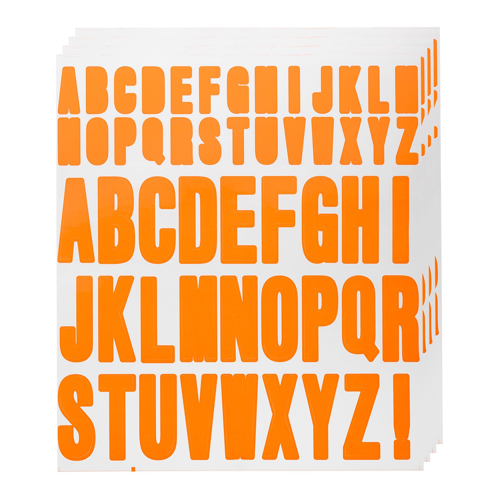 Stickers vinyle orange étanches pour personnaliser la boîte aux lettres et la décoration de Noël