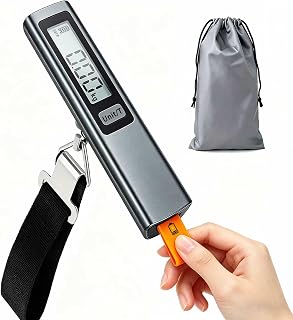 QL kofferwaage für reisen keine Batterien,6 Funktionen,Tara,Einheitenumrechnung,Gewichtssperre,digital LCD-Anzeige,bis 110lb/50 kg,gepäckwaage für koffer geeignet für Reisen, Einkaufen, Outdoor