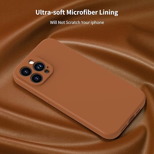 Miniatura 4 de Funda para iPhone 14 Pro con protector de pantalla, protector de lente de cámara mejorado, cubierta de silicona líquida suave de cobertura completa,