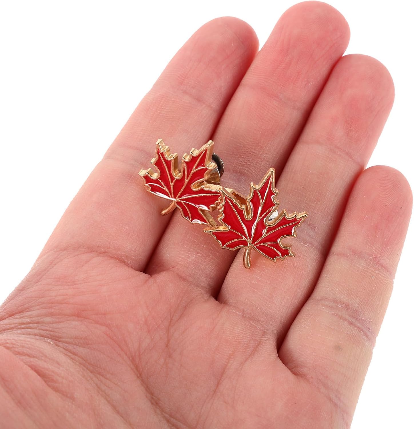 10 Pairs Maple Leaf Waist Tightener Clips for Jeans and Skirts, Alloy No Sewing No Tool Installation Removable Waist Adjusters for Home and Office Use