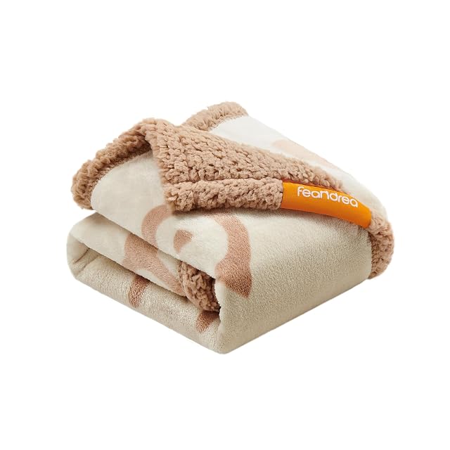 Feandrea Manta Impermeable para Perros, Vellón y Franela, para Perros Minialtura, Gatos, 73 x 63 cm, S