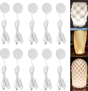 10 Stück LED Lamp Kit 001 für Bambulab 3D-Drucker LED-Lampen-Kit mit USB 5V 1,5M 3000K-4000K-6400K Einstellbar für 3D-Gedruckter Schreibtischlampenfuß