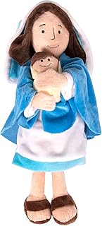 Kangaroo - Mother Mary Holding Baby Jesus Plush Stuffed Toy | Christians Religious Toys Savior Plush Religious Figure | Ch...