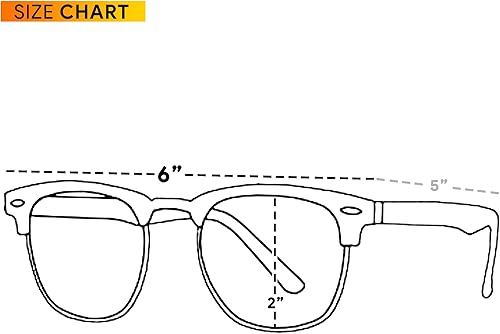 Miniatura 6 de Skeleteen Lentes transparentes para disfraz, lentes falsos con montura de cuerno, sin receta, para adultos y niños